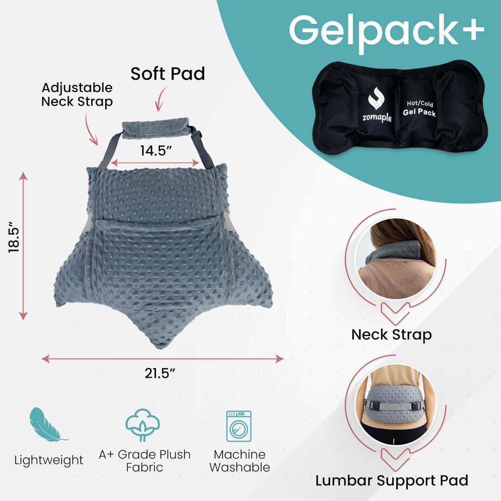 Abdominal Surgery Pillow for Post Hysterectomy & C Section with Gel Pack & Pockets - After Hysterectomy Recovery Must Haves Gifts - Super Soft Pillow for Abdomen and Seatbelt Protection Comfort Items