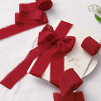 JEDIA Red Ribbon, 3 Rolls Christmas Chiffon Ribbons, 1.5" x 7Yd Gift Ribbon Set for Christmas, Wedding Decor, Wedding Invitations, Bouquet Wrap, Flower Bouquet, Bridal Bouquets, DIY Crafts
