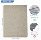 RccugmatS Chair Mat for Hardwood Floor, 36" x 48" Heavy Duty Office Chair Mat for Rolling Chairs, Anti Slip, Non-Curve, Floor Protector for Home Office, Beige