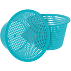 U.S. Pool Supply Swimming Pool Teal Blue Plastic Skimmer Replacement Basket (Set of 2) - Skimmer Basket for Inground Pool, Skim Filter Remove Leaves Debris - 8" Top, 5.5" Bottom, 5" Deep, Not Weighted