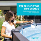 INTEX Krystal Clear Saltwater Pool Chlorine System for Above Ground Pools up to 7,000 Gallons, Pool Cleaner with Automatic Timer and Self Cleaning