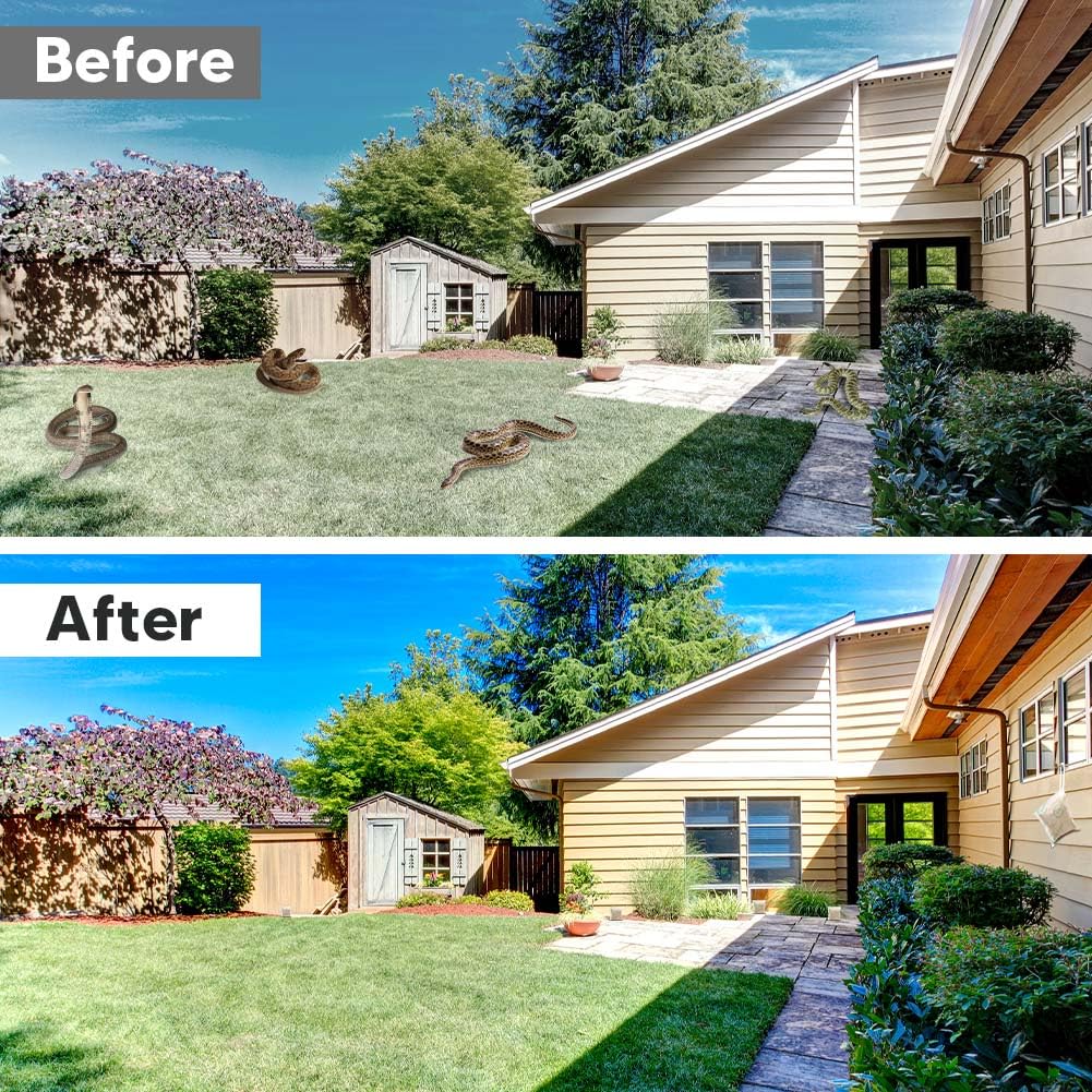 XLCKODY Snake Repellent for Yard, Snake Deterrent Outdoor, Snake Away Repellent for Garden/Lawn, Backyard Snake Repellent, Covers 120 Sq Ft, Lasts Up to 60 Days, 8Packs