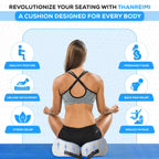 THANREIMI Memory Foam Outfany Ergoseat Cushion – Welnax Orthosoothe Seat Cushion, Libiyi, Hilipert Ergoseat – Coccyx Pain Relief Pillow for Car, Butt Cushion for Sitting, Comfort for Sedentary People