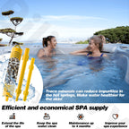 Bilinavy Spa in-Filter Mineral Sticks Parts for Hot Tub Filter Cartridge, Last for 4 Months, Yellow, 2PCS