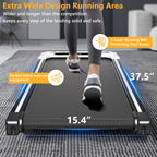 AIRHOT Under Desk Treadmill, Walking Pad 2 in 1 for Walking and Jogging, Portable Walking Treadmill with Remote Control Lanyard for Home/Office, 2.5HP Low-Noise Desk Treadmill in LED Display