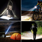 Blukar Flashlight Rechargeable, 2000L High Lumens Tactical Flashlight, Super Bright Small LED Flash Light- Zoomable, Adjustable Brightness, Long Lasting for Camping, Outdoors and Home Emergency
