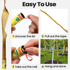 Qualirey 80 Pack Fly Strips Sticky Fly Trap Indoor Outdoor Hanging Fly Ribbon Tape Paper Flying Insect Trap Gnat Killer Traps for Fruit Flies, Bug, Insect, Pest (Yellow)
