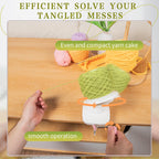 SPEENSUN Yarn Winder for Crocheting, Yarn Spinner, 3.5 OZ Easy-to-Install and Efficiently Yarns Cake Winder with Lower Noise for Yarns Below Size 5, Best for Crochet and Knitting Lover