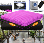 Plus Size Gel Seat Cushion for Long Sitting, Extra Large and Thick Seat Cushion, Back, Hip, Sciatica, Tailbone Pain Relief Cushion for Office Chairs, Wheelchairs, Cars, Stadium.(Rose Pink)