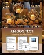 Homemory 12/24/50/100/150 Pack Battery Operated Tea Lights Candles Bulk, Flameless LED Lights, Last 100H, Non-Flickering, for Wedding, Aniversary, Halloween, Christmas Funeral Decoration, 24-Pack