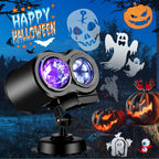 FLITI Brighter Halloween Decorations Projector Lights and Christmas Projector Outdoor 2024 Upgrade, 19 HD Effects (3D Ocean Wave & Patterns), 11 Holiday Projector Home Party Light Show