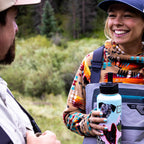 Camping & Hiking Hydration Flask with Straw, Wide Mouth Insulated Stainless Steel Sports Water Bottle - 18 oz Bubble Gum