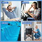 LYUANEC Gel Seat Cushion for Long Sitting, (20 Inch Extra Jumbo Cushion) Soft＆Breathable Gel Cushions for Pressure Relief, Wheelchair Seat Cushions, Gel Pad for Chair, Office Chair Cushion