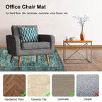 Anidaroel 48"x60" Chair Mat for Hardwood Floor/Tile Floor, Desk Chair Mats for Hard Floors, Under Desk Rug Protector for Rolling Chair, Computer Gaming Chair Mat, Low Pile Carpet Floor Mat
