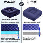 WSGJHB Seat Cushions for Office Chairs, Desk Chair Cushion for Long Sitting, Office Chair Pad Sitting Seat Pillow for Office Chair, Trucks,Car, Home,Wheelchair, Angle Lift Seat Cushion