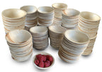Raj Disposable Palm Leaf Bowls (400 Count, 4" Bowls) Strong Bowls Like Bamboo Party Bowls - Decorative Compostable Tableware for Lunch, Dinner, Birthday, Camping, Outdoor, BBQ, Picnic
