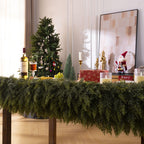 6 Ft Christmas Cedar Garland, Realistic Faux Pine Garlands, Green Artificial Greenery Garland for Winter Home, Mantle, Fireplace, Indoor, Outdoor Christmas Decorations (1Pcs)