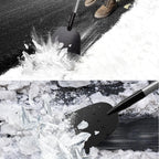 Walensee Flat Shovel,Snow Shovel, Ice Scraper, 54 inch Snow Ice Chopper for Walkway, Ice Removal Tool for Road Outdoor Garden Cleaning Scraper, Weed Remove Tool for Lawn Edging, Driveway Weeding Tool
