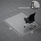 Naturei Chair Mat for Carpet, 36” x 48” Office Desk Floor Mat for Rolling Chairs, Easy Glide Floor Protector for Low Pile Carpet (Rectangle)