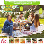 Fly Traps Outdoor Hanging, New Upgrade Reusable Fly Trap Fly Killer Outdoor with Fly Bait, Non-Toxic Fly Repellent Deterrent Fly Insect Catcher Ranch Fly Trap for Outdoor Hanging - Green (1 Pack)