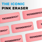 Wedge Erasers, Pink, 3 Count