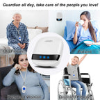 LIOTOIN Caregiver Pager Wireless Call Button Call Bell Call Light Alert Button for Home/Elderly/Patients/Disabled Nurse Alert System Emergency Button 3 Plugin Receivers 5 Waterproof Transmitters