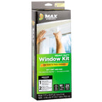Duck MAX Strength Window Insulation Kit, Winter Window Seal Kit Fits Patio Doors & Large Windows, Heavy Duty Shrink Film Insulator, Indoor Installation, Window Tape Included, 84" x 120", Clear, 1 Pack