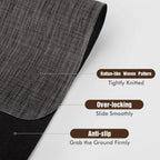 Blvornl Office Chair Mat for Hardwood Floor, 45"x 53" Desk Chair Mat for Hard Wood and Tile Floor, Large Anti-Slip Hard Floor Protector Rolling Chair Mat, PVC Mat Desk Rug for Office Home, Black