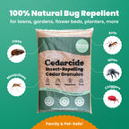 Cedarcide Original Cedar Granules – Flea, Tick, Mosquito & Spider Repellent for Yard, Lawn, Patio & Garden – Outdoor Insect Control – for Use Around Pets, Kids & Family (8 lb Covers 3,500 sq ft)