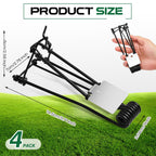 Qualirey 4 Pcs Outdoor Gopher Trap Easy Set Mole Trap Weather Resistant Gopher Killer Vole Trap for Lawn Garden Farm (Black)