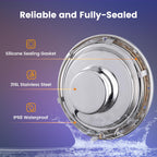 SURAIELEC 12V AC Pool Lights for Inground Pool, 10 inch Color Changing LED Pool Light with Remote Control, 300W Equivalent, Underwater Swimming Pool Light Fixture for Large Wet Niches, 50FT