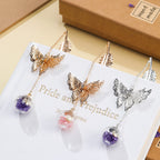 Vintage-Style Metal Feather Bookmark Mothers Day Gifts Valentine's Day Christmas Stocking Stuffers Butterfly Bookmarks for Women Mom Lady Readers Teacher Appreciation Gifts