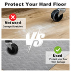 AiBOB Office Chair Mat for Hardwood Floor & Tile Floor, 36" x 48"Heavy Duty Computer&Desk Chair Mat for Rolling Chairs, Hard Floor Protector for Home Office