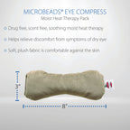 Therapeutica Pillow, Lite Orthopedic Support (Less Firm) – Large & Core Products MicroBeads Dry Eye Compress Moist Heat Pack Bundle