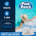 Pool Patch Pool Tile Adhesive Setting Repair Kit 3 lb - Easy to Mix and Apply Thinset Formula - Perfect to Glue Pool Tile - Quick-Drying, Extra Strong Bond - (coverage: approx. 6 sq. ft)