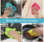 HOMEXCEL Microfiber Cleaning Cloth 210GSM, Pack of 12, Size:11.5" x 11.5", Ultra-Soft, High-Density Non-Abrasive Cleaning Towels for Cars, Glass, Kitchen, Reusable Rags, Blue/Green/Yellow/Pink