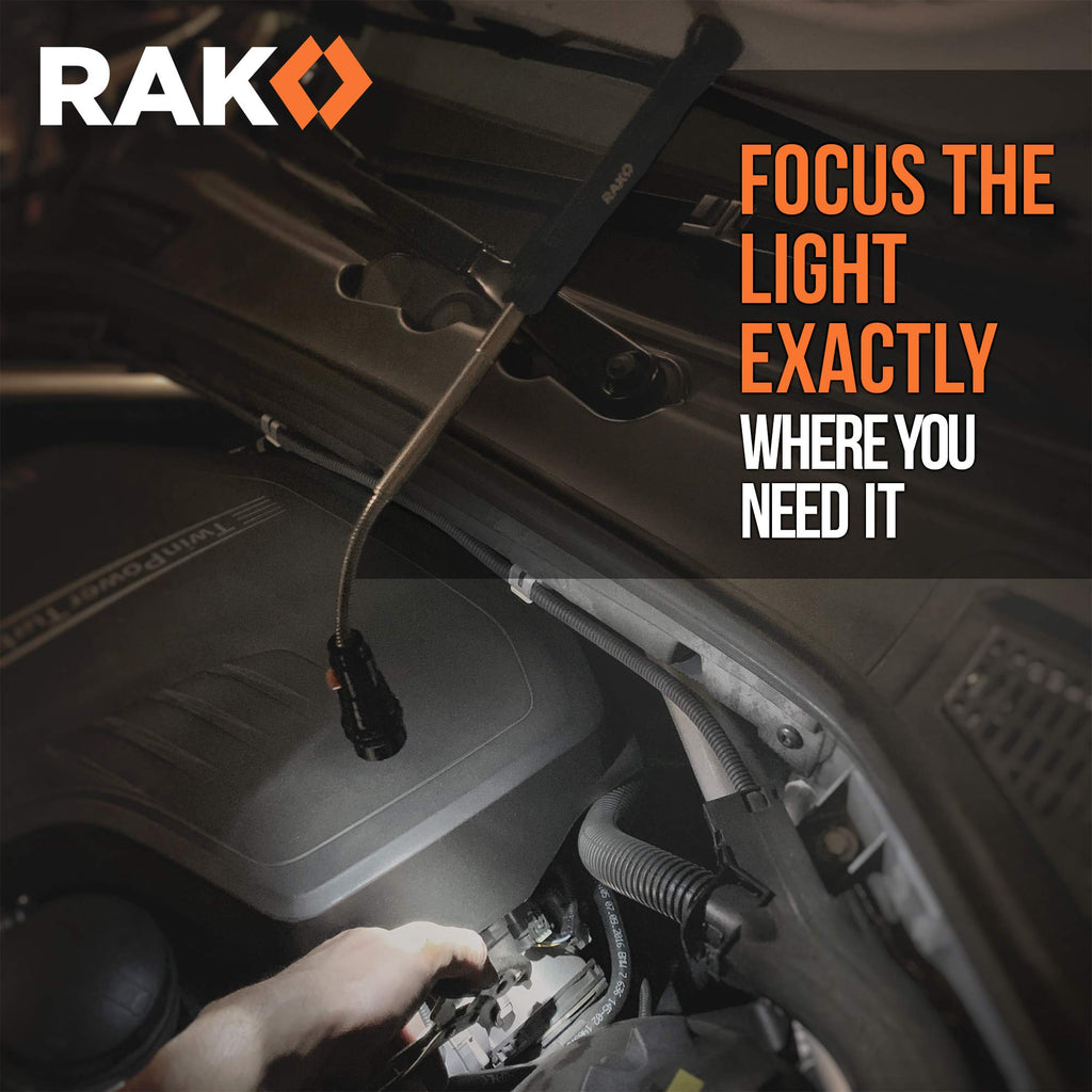 RAK Magnetic Pickup Tool Gifts for Men - Telescoping Magnet with LED Flashlight and 22 Inches Extendable Neck, Cool Gadgets Mechanic Tool, Holiday Gifts for Men, Dad, Husband, Grandpa, Handyman