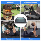 Aoebwpwi 80 * 80 Inch Hot Tub Mat, Extra Large Inflatable Hot Tub Pad Outdoor Indoor, Waterproof Slip-Proof Backing, Absorbent Spa Pool Ground Base Flooring Protector Mat (80 * 80 Mat-Square)