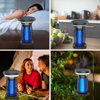 Jinyeda Bug Zapper Outdoor & Indoor, Solar Mosquito Zapper Waterproof, 3500 V Electric Fly Zapper Rechargeable, Cordless Mosquito Killer for Camping, Home, Patio, Kitchen