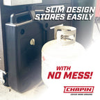 Chapin 78005 Oil Drain Pan, 12‑Quart Low‑Profile Automotive Drain Container, Recycled Polymer Construction, Large Splash‑Free Target Area & Built‑In Carry Handles for Easy Oil & Coolant Changes
