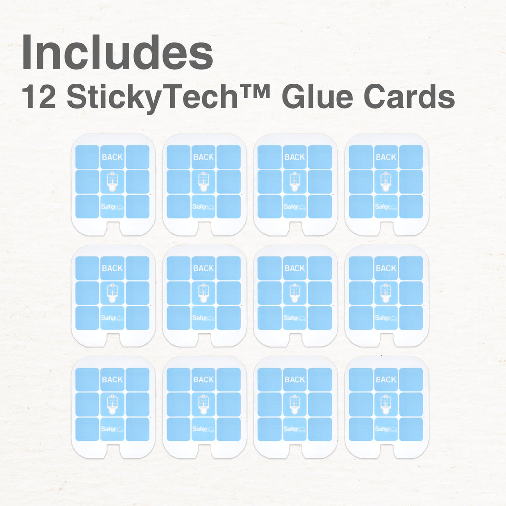 Safer Home SH512 Indoor Plug-in Fly Trap Refill Pack of 12 Glue Cards for SH502 Indoor Fly Trap