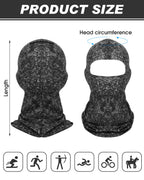 9 Pcs Balaclava Sun Protection Ski Mask Full Face Cover UV Protection Silk Mask Balaclava for Women Men Outdoor Sport(M) Camouflage