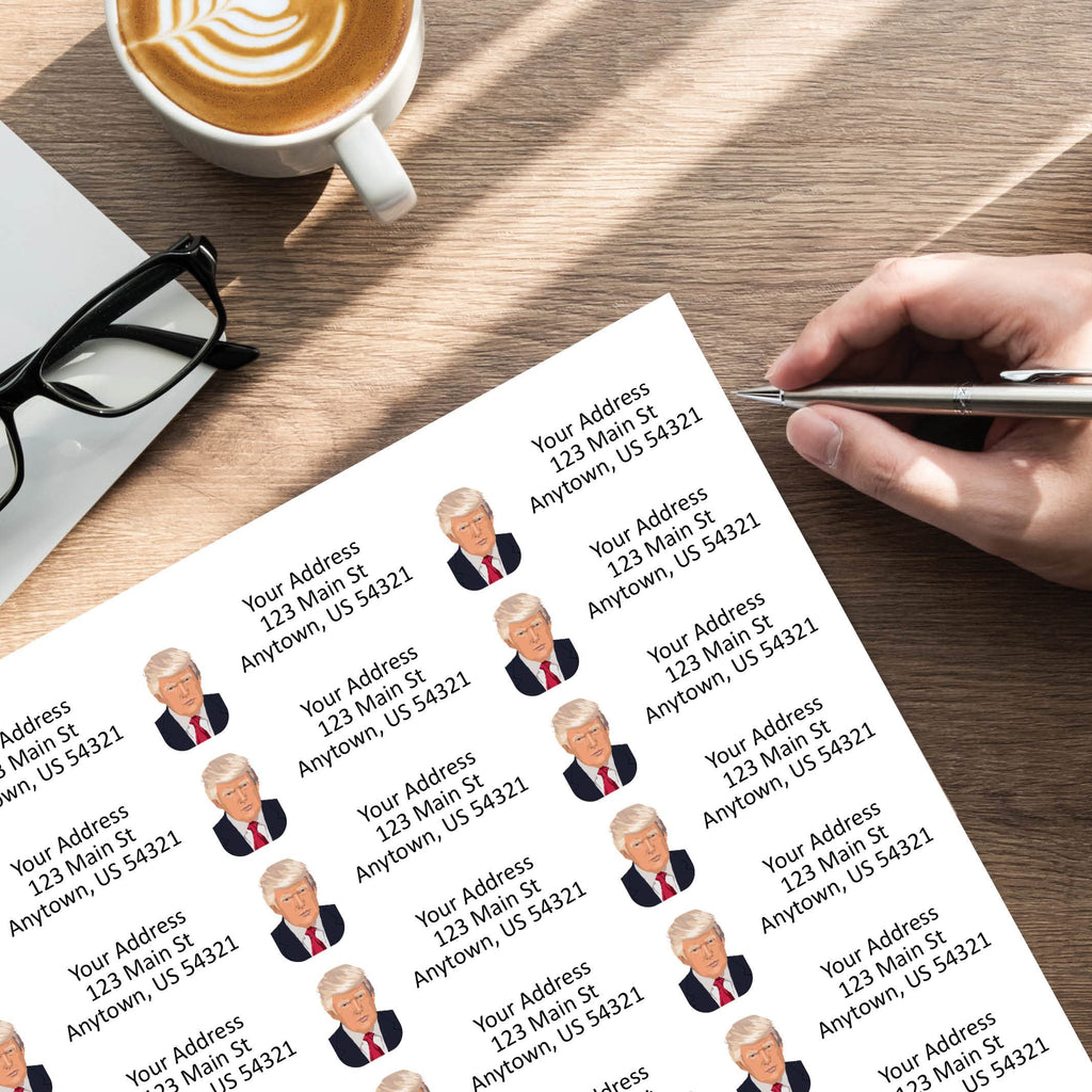 The Image Shop - Donald Trump - Address Labels - 1" x 2-5/8"; 30 per Sheet, 150 Labels