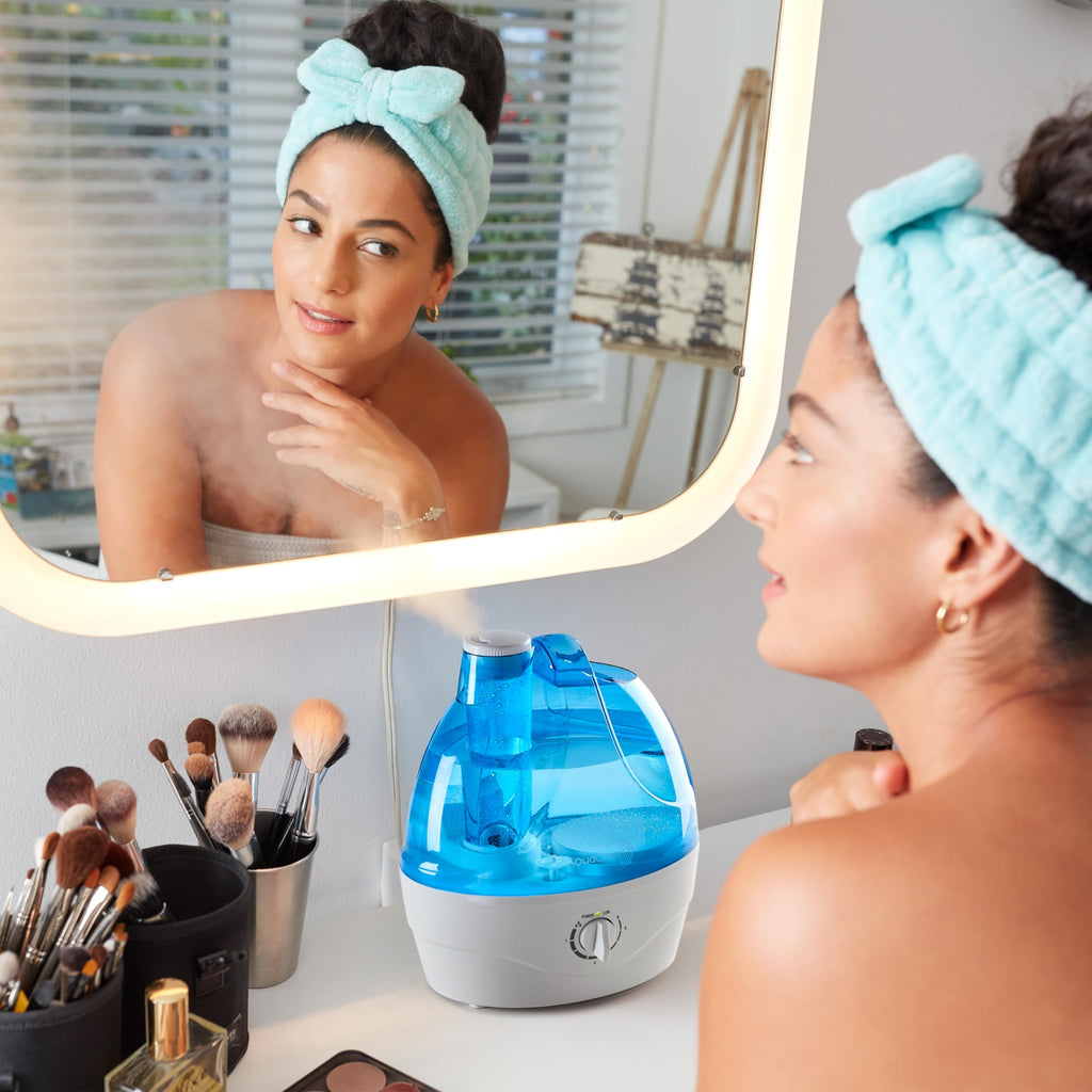 AquaOasis® Cool Mist Humidifier (2.2L Water Tank) Quiet Ultrasonic Humidifiers for Bedroom & Large room - Adjustable -360 Rotation Nozzle, Auto-Shut Off, Humidifiers for Babies Nursery & Whole House