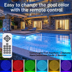 Cynlink 12V 50W LED Color Changing Pool Lights for Inground Pool, Swimming Pool Light Bulb with Remote, E26 Replacement Underwater Pool Lighting for Pentair and Hayward Light Fixtures, 1 Pack