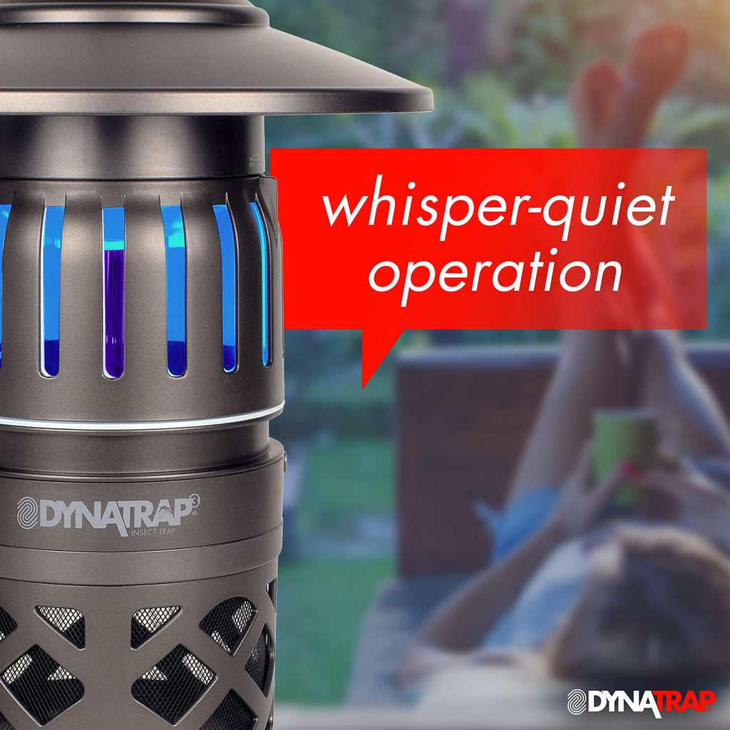 DynaTrap DT1050-TUNSR Mosquito & flying Insect Trap – Kills Mosquitoes, Flies, Wasps, Gnats, & Other Flying Insects – Protects up to 1/2 Acre