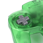 KIWITATA Classic N64 Controller, Retro N64 Wired Gaming Remote Joystick Replacement Controller for N64 System Video Games Console Clear Green