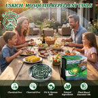 USKICH 40 Mosquito Coils | Mosquito Coils Outdoor Use Reaches up to 10 Fee (Contains 2 Holders & 4 Stands)