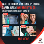 Original Defense® Siren Self Defense for Women - Personal Alarm for Women, Children, & Elderly - Recommended by Police - 130 dB Loud Self Defense Keychain Siren with LED Strobe Light (Mint)