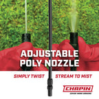 Chapin 22541 Pump Sprayer, 1‑Gallon, Foaming, Lawn & Garden, Translucent Poly Tank, Adjustable Nozzles, Anti‑Clog Filter, 12" Wand, 34" Reinforced Hose for Weed, Pest, Fertilizer Applications, 2 Pack
